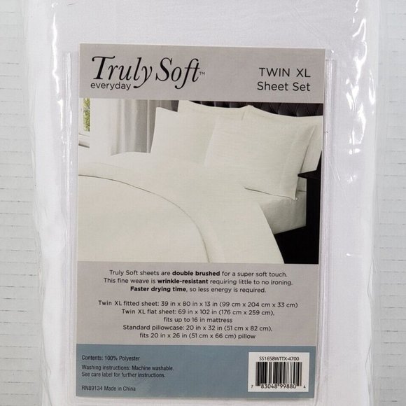 Everyday Solid Sheet Set twin xl - Truly Soft - Picture 2 of 3